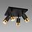 Stropné svietidlo PUZON SPT GU10 4D black/gold 04129 LS4