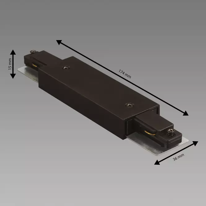 Konektor k napájacej lište PS230V I čierny 04109 koľajnicový systém