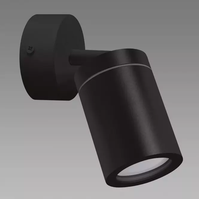 Nástenné svietidlo TENOR GU10 1C čierne 04069 IP44 LS1