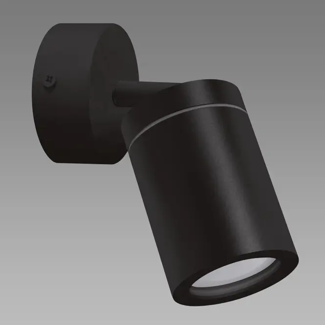 Nástenné svietidlo TENOR GU10 1C čierne 04069 IP44 LS1,2