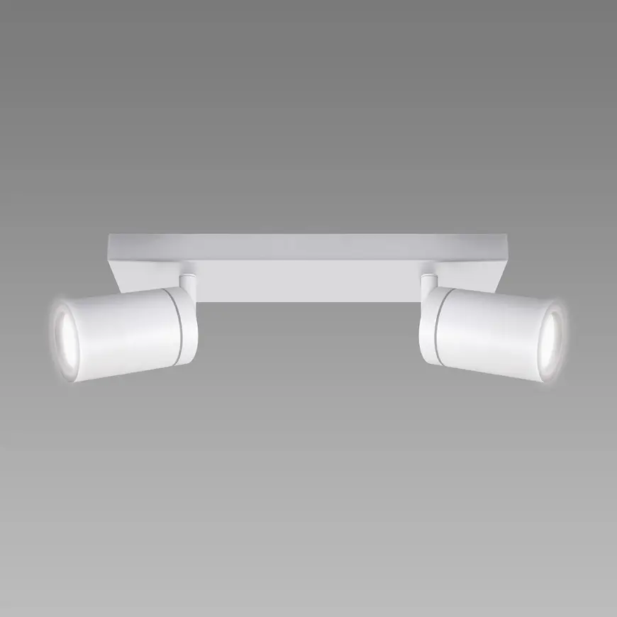 Stropné bodové svietidlo TENOR GU10 2L WHITE 04070 IP44 LS2