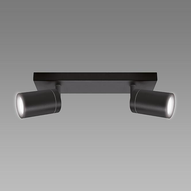 Stropné bodové svietidlo TENOR GU10 2L BLACK 04071 IP44 LS2