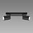 Stropné bodové svietidlo TENOR GU10 2L BLACK 04071 IP44 LS2