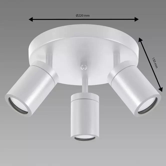 Luster TENOR GU10 3C WHITE 04074 O IP44 LS3