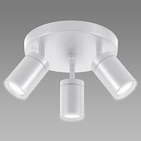 Stropné bodové svietidlo TENOR GU10 3C WHITE 04074 O IP44 LS3