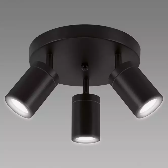 Luster TENOR GU10 3C BLACK 04075 O IP44 LS3