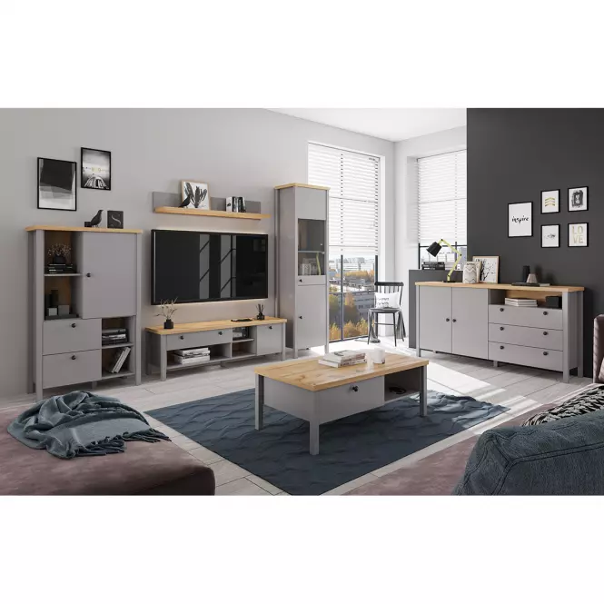 Komoda 2D3S Melini Gray K