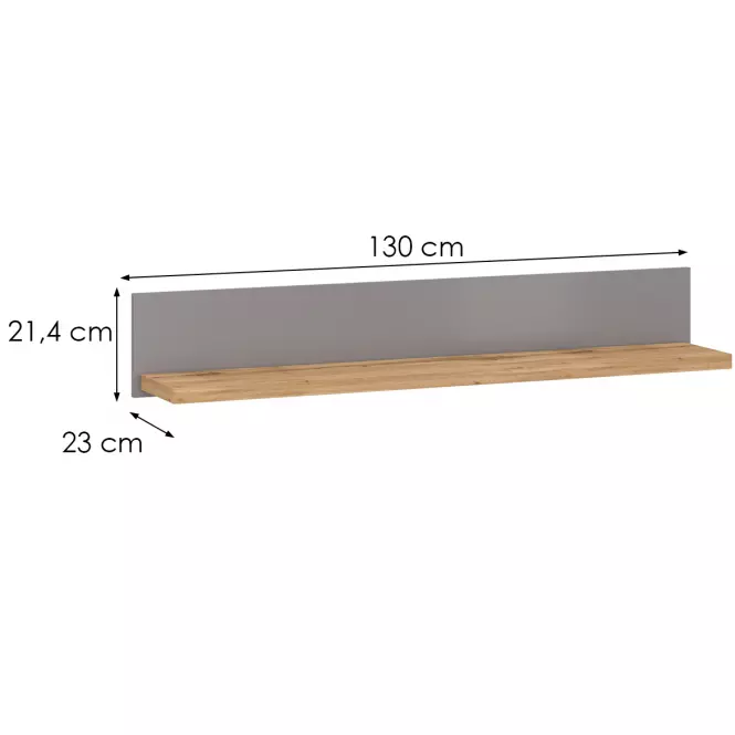 Polička 130 Melini Gray D,2