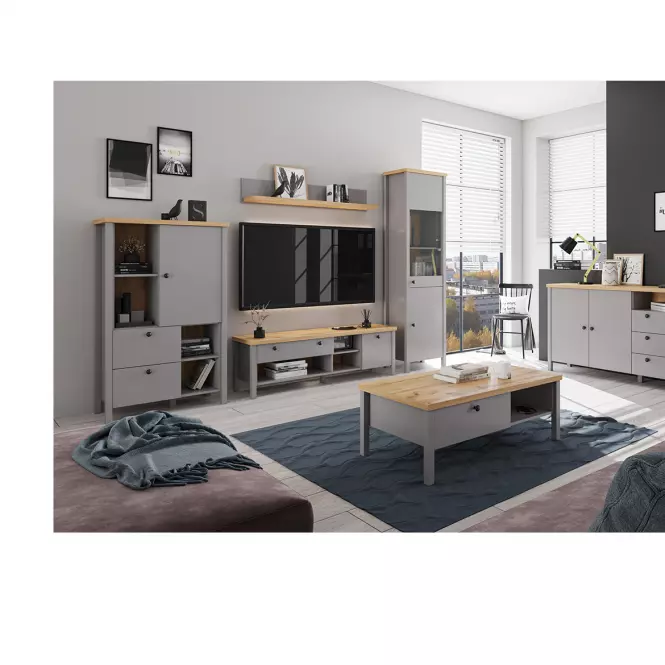 TV stolík 1D1S Melini Gray B,3
