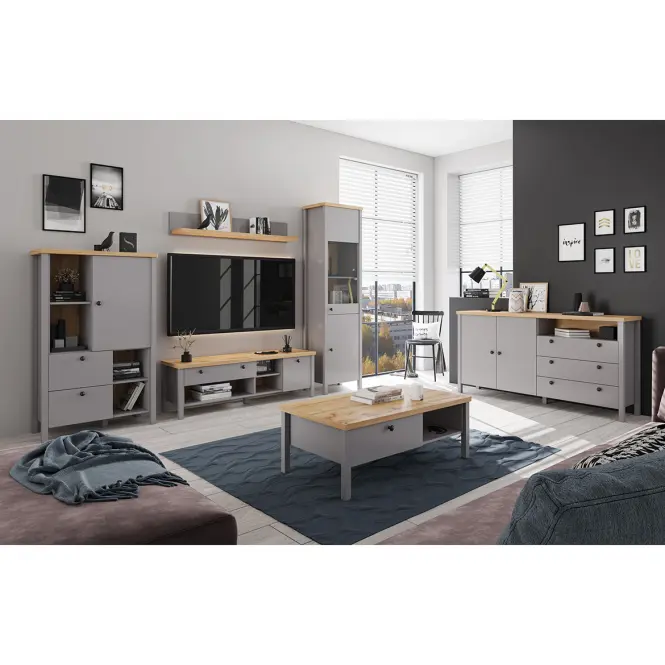 Skriňa 2D Melini Gray F,3