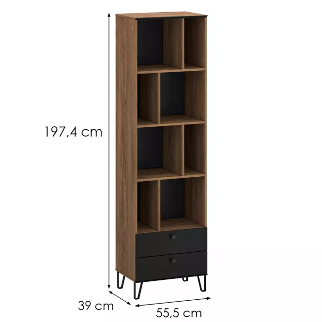 Regál 2S Weil R burgund oak