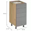Kuchynská skrinka Langen D40S4 push beige,2