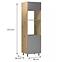 Kuchynská skrinka Langen D60PM beige,2