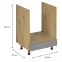 Kuchynská skrinka Langen D60ZK beige,2