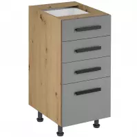 Kuchynská skrinka Langen D40S4 úchyt beige Kuchynská skrinka Langen D40S4 úchyt beige
