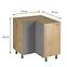Kuchynská skrinka Langen D90N beige,2