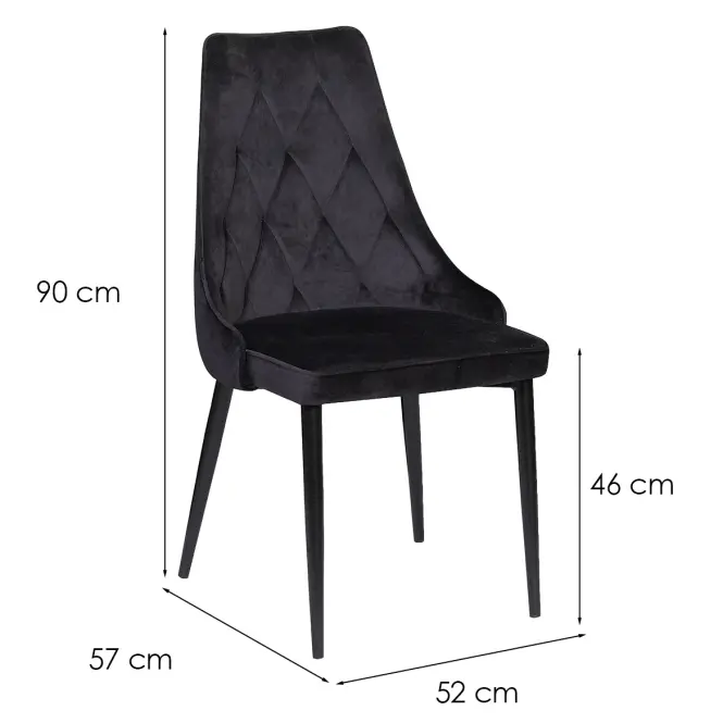 Stolička W 133 čierna