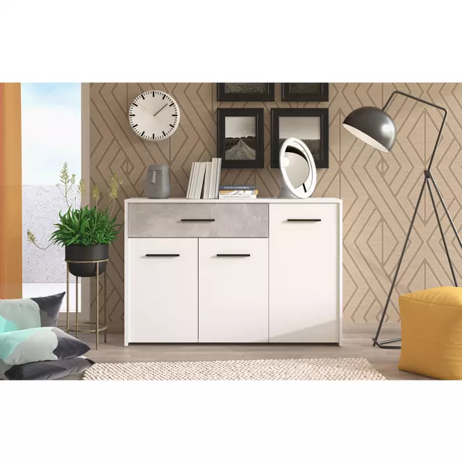 Komoda Varadero biela/betón 3K1F 11011617