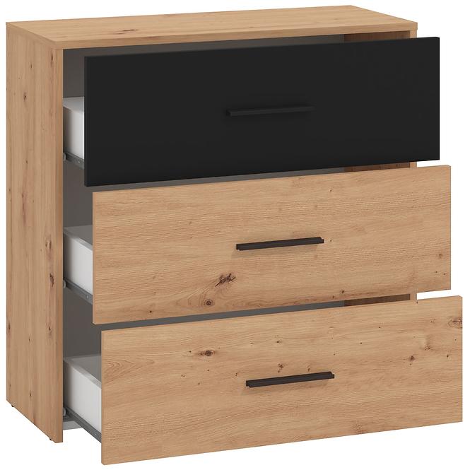Komoda Varadero artisan/čierny 3F 11011629