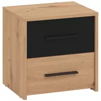 Nočný stolík Varadero artisan/čierny NO2F 11011630