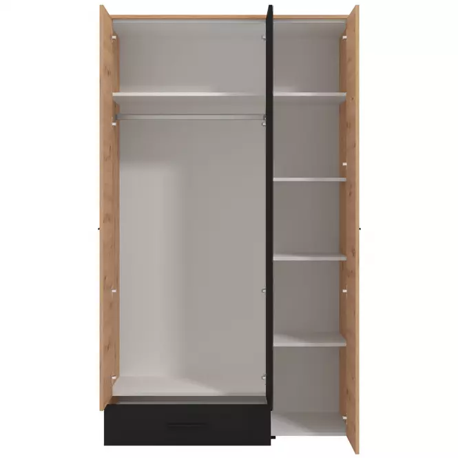 Skriňa Varadero artisan/čierny 3K1F1O 11011627,4