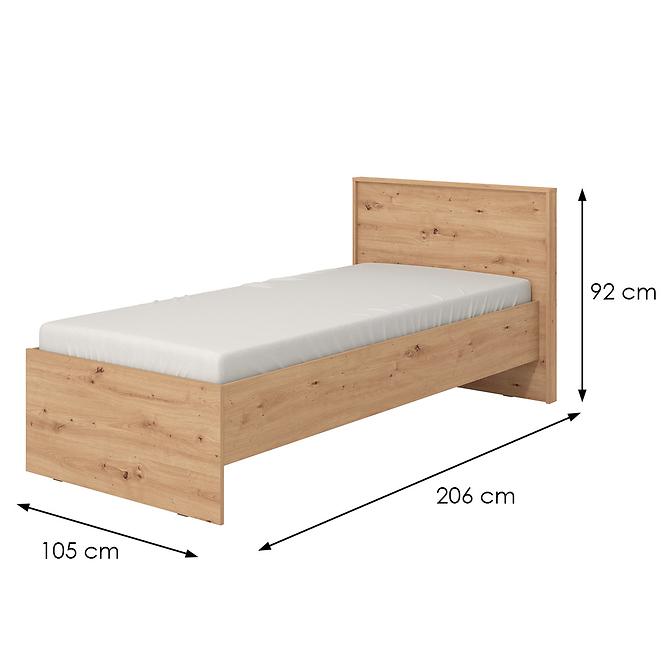 Posteľ Varadero artisan 90x200 11011657