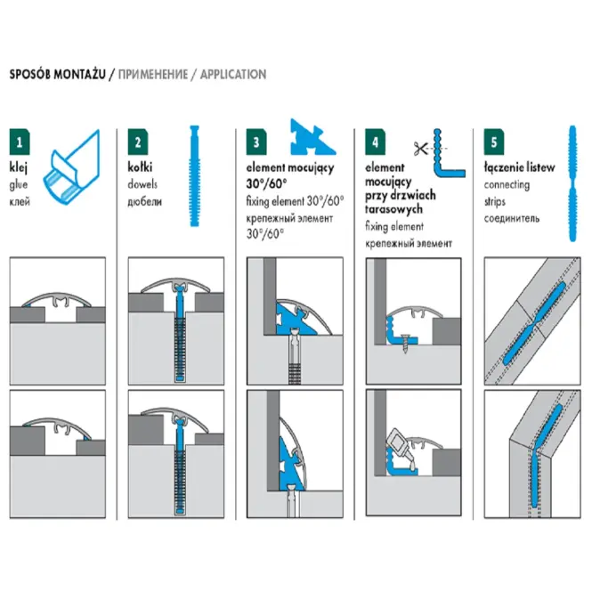 Lišta ochranná zatlačovacia LW 37 5W1 2,79 C-0 strieborná
