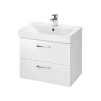 Kúpeľňová skrinka s umývadlom Lara Mille Slim 60 cm biela