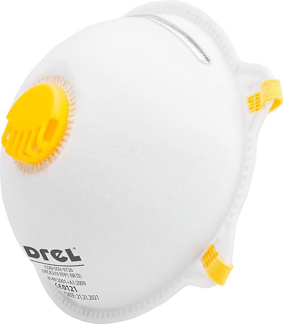 Filtračné polomasky FFP1, s ventilom, 2 ks.