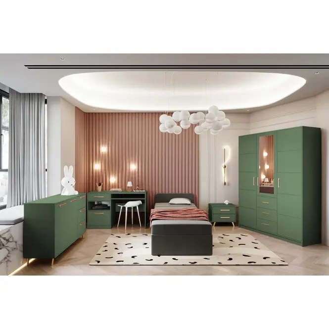 Písací stôl Bali 2 fľaškovozelená,3