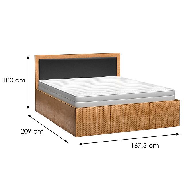 Posteľ 160x200 Fonti F12 dub karamelový,2