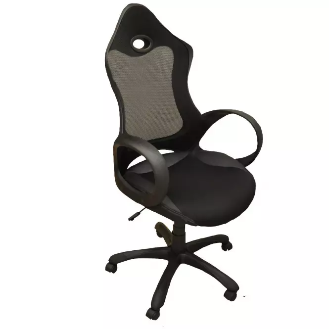 Kancelárska stolička  CX 0388H01 čierna D01/čierna C01/ čierna PU002,5