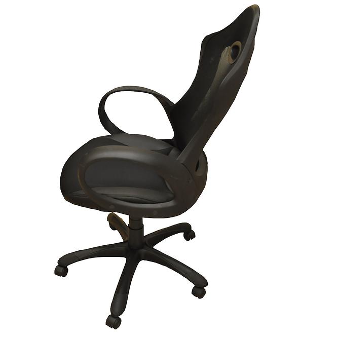 Kancelárska stolička  CX 0388H01 čierna D01/čierna C01/ čierna PU002