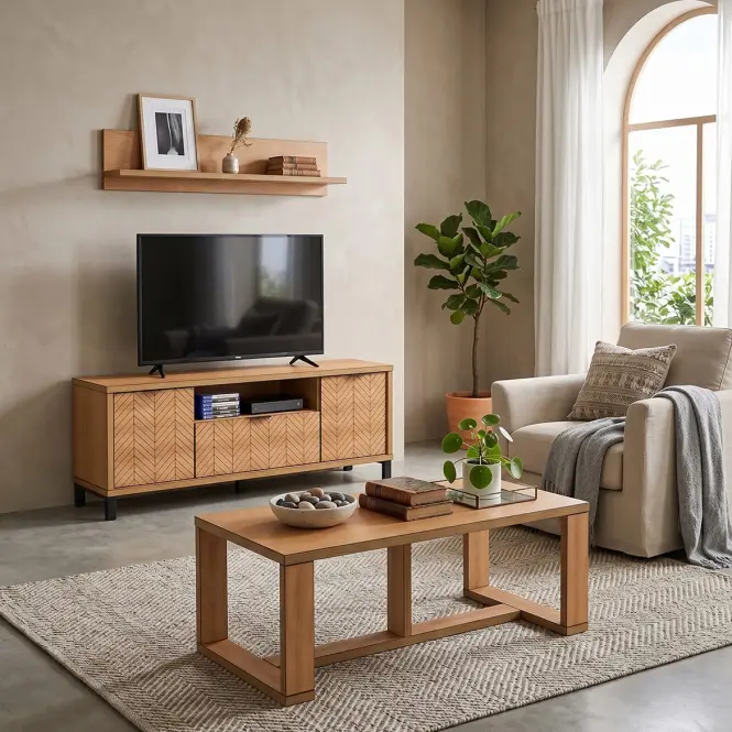 TV stolík Fonti F6 dub karamelový,10