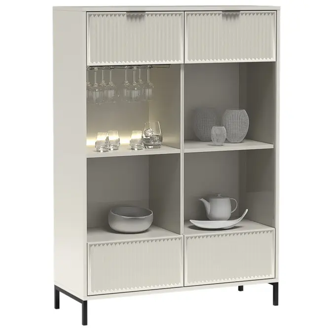 Vitrína Link A Styles LS8 cashmire,3