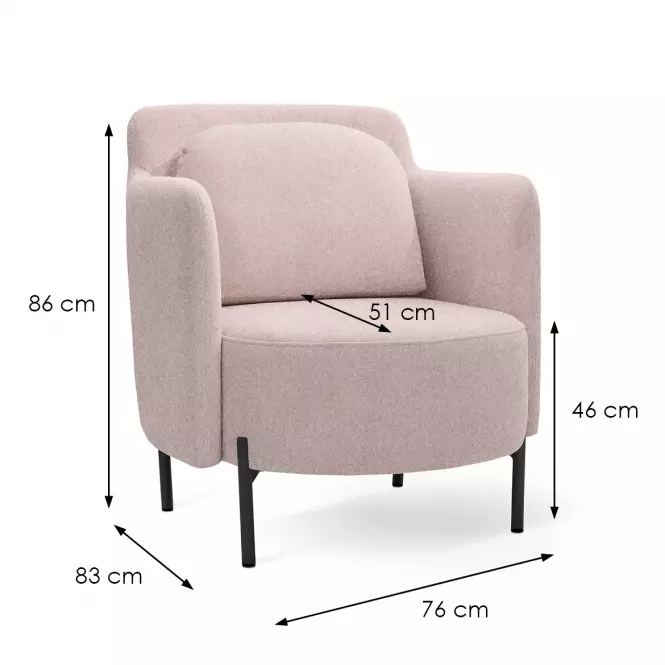 Kreslo Glam Element 18,4