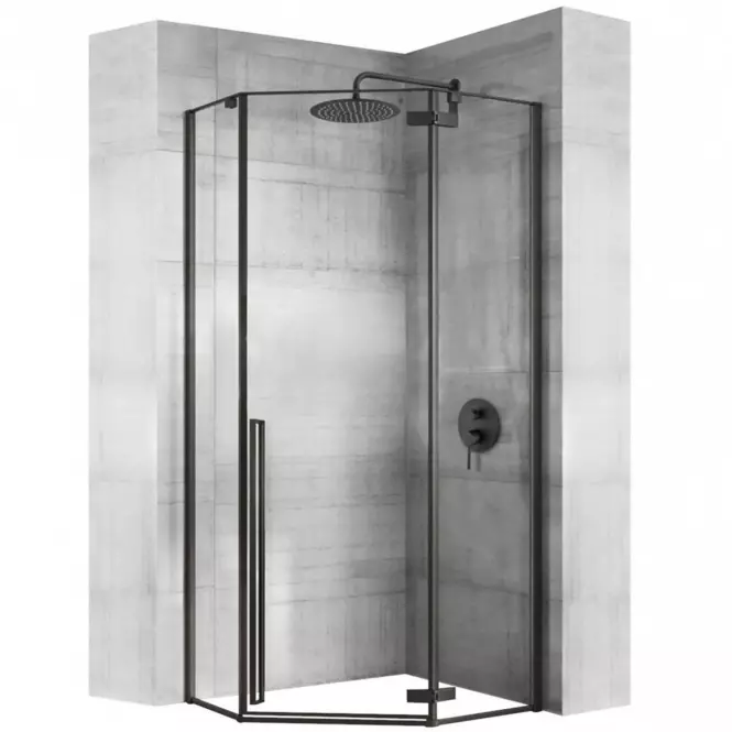 Sprchový kút Diamond Rea K6900 80x80x195 black