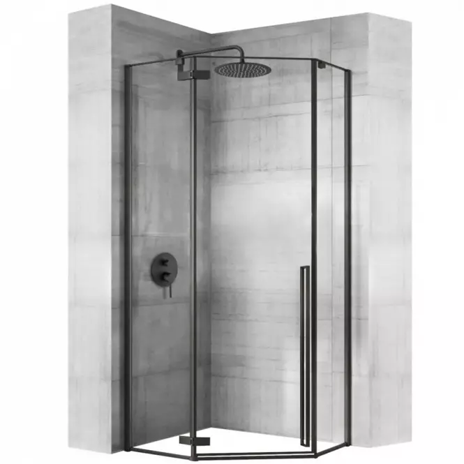 Sprchový kút Diamond Rea K6900 80x80x195 black