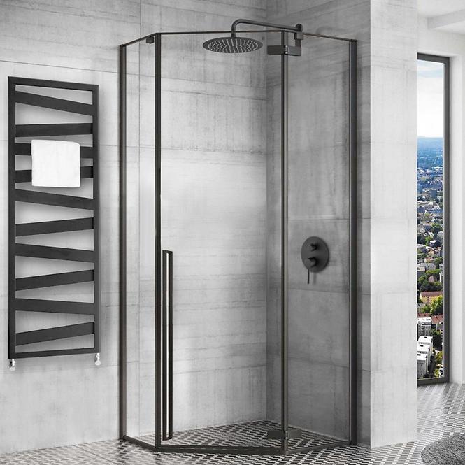 Sprchový kút Diamond Rea K6900 80x80x195 black,5