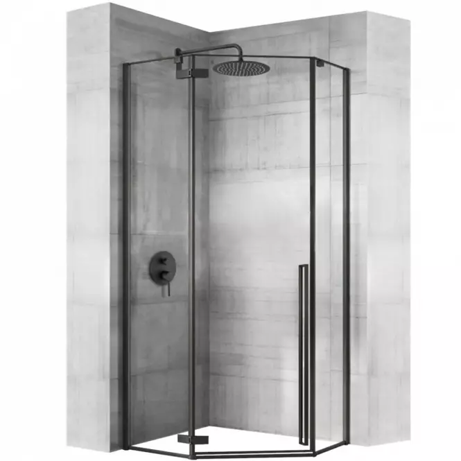 Sprchový kút Diamond Rea K5622 90x90x195 black