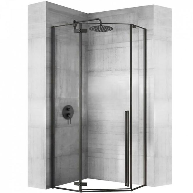 Sprchový kút Diamond Rea K5622 90x90x195 black