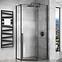 Sprchový kút Diamond Rea K5622 90x90x195 black,5