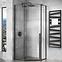 Sprchový kút Diamond Rea K5622 90x90x195 black,6