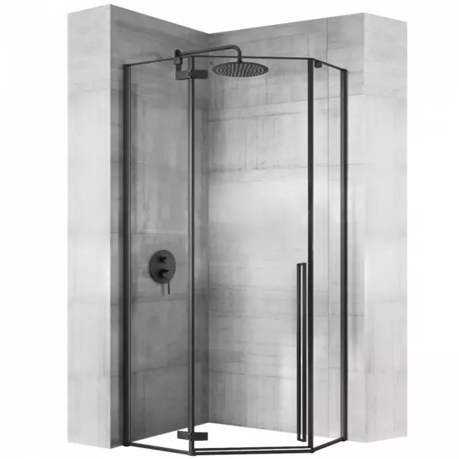 Sprchový kút Diamond Rea K5623 100x100x195 black