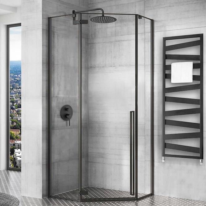 Sprchový kút Diamond Rea K5623 100x100x195 black,6