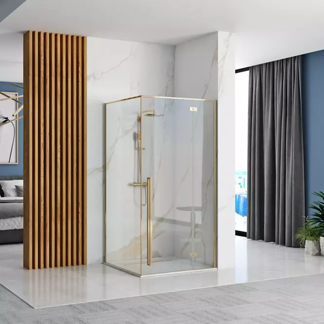 Sprchový kút Fargo Rea K6614 120x90x195 gold,4