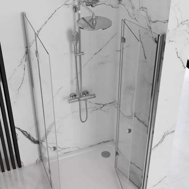 Sprchový kút Fold N2 Rea K9991 90x90x190 chróm,3