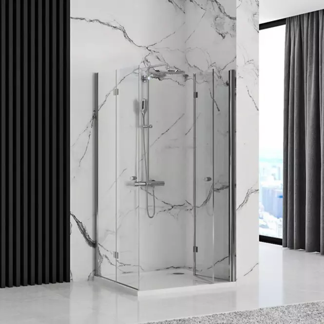 Sprchový kút Fold N2 Rea K9991 90x90x190 chróm
