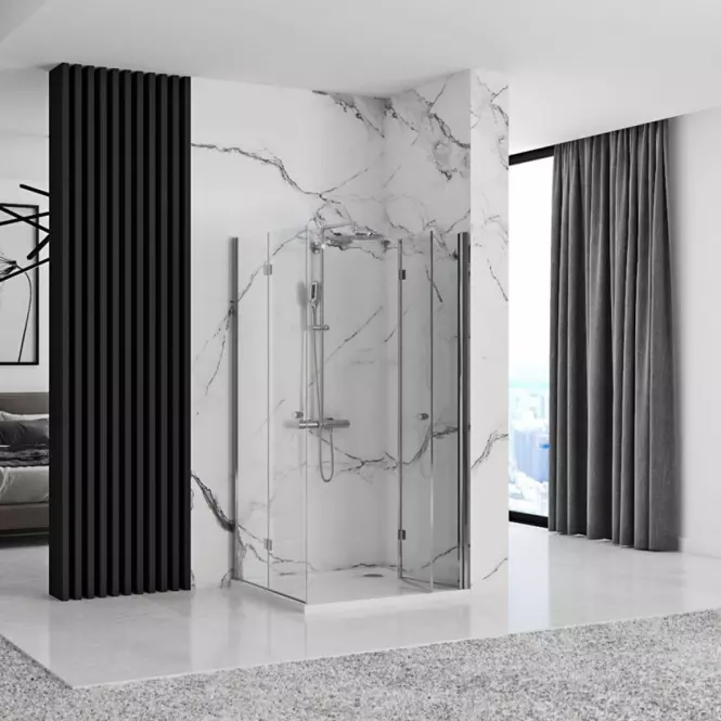 Sprchový kút Fold N2 Rea K9991 90x90x190 chróm
