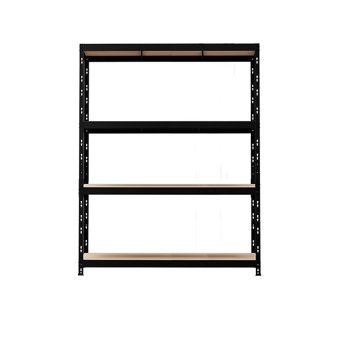 Kovový Regál NERO II 180x120x45 4 polic/300kg Čierny,2